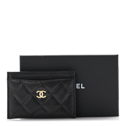 Chanel Caviar Quilted Card Holder Black 9 of 9