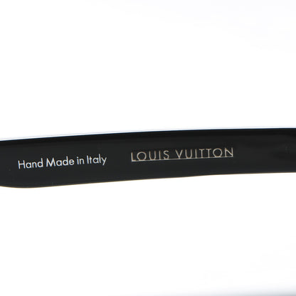 Louis Vuitton Influence Round Sunglasses Z0684E Black 5 of 6