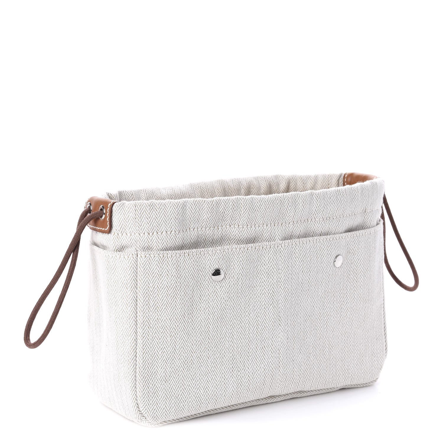 Hermes Canvas Barenia Fourbi 20 PM Pouch Naturel Fauve 3 of 12