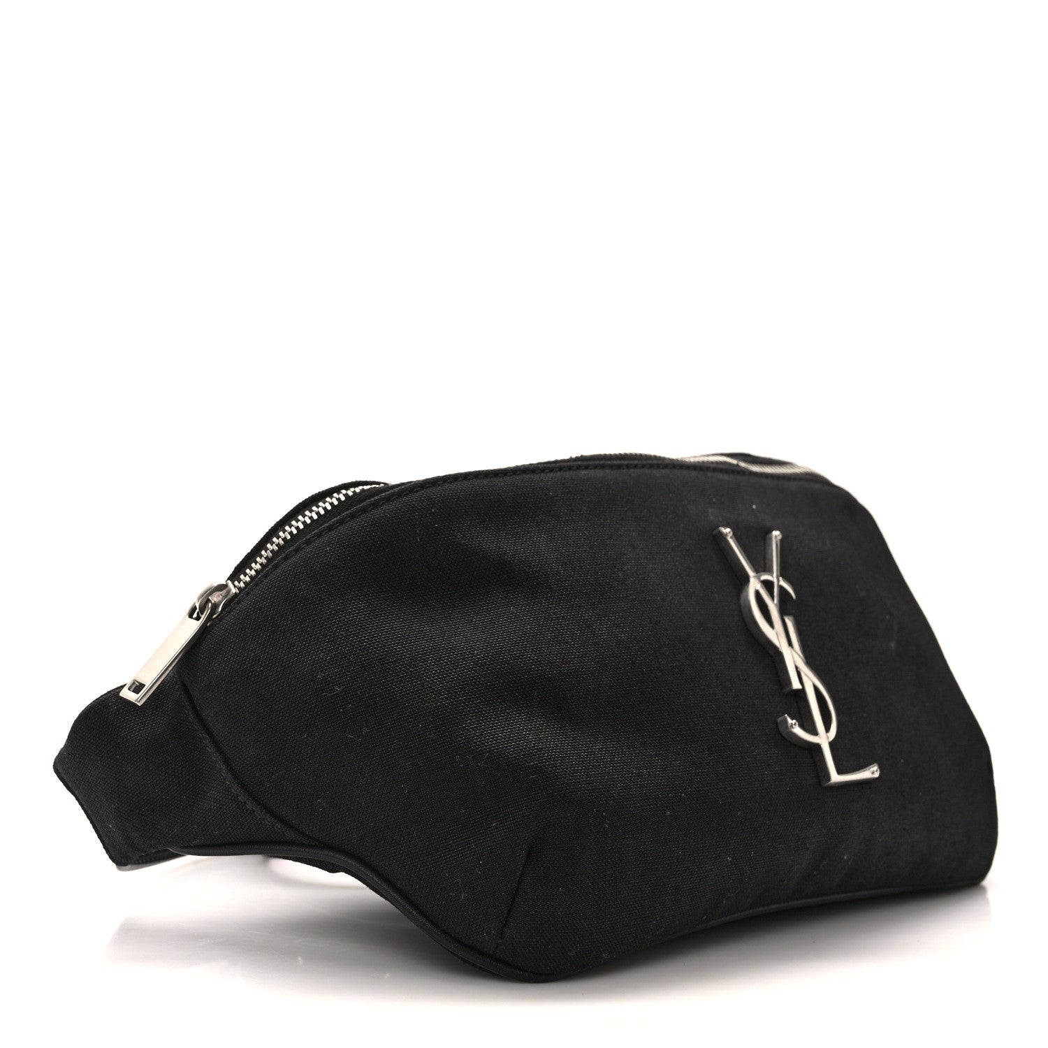 Saint Laurent Canvas Monogram Belt Bag Black 4 of 12