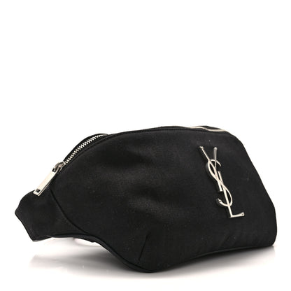 Saint Laurent Canvas Monogram Belt Bag Black 4 of 12