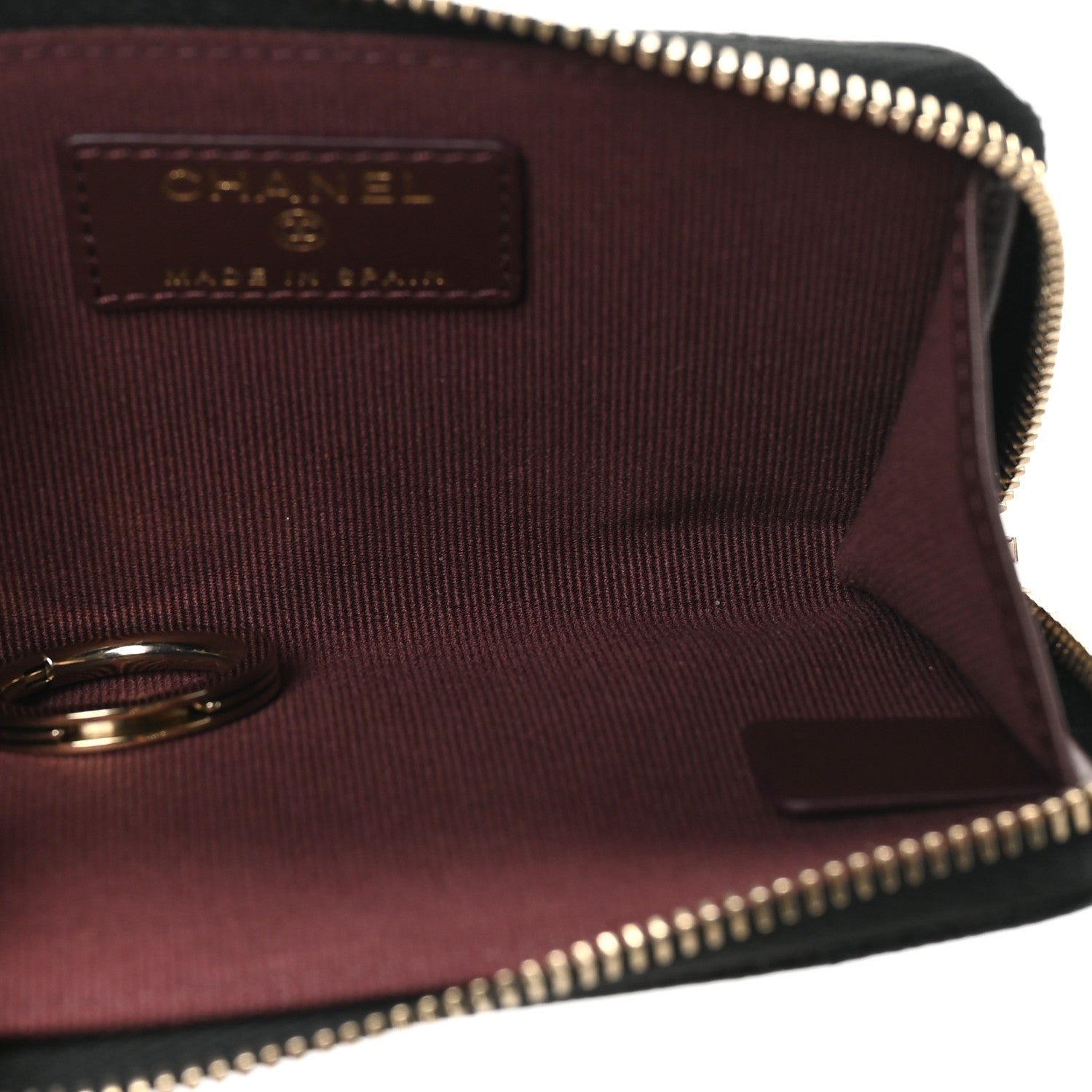 Chanel Caviar Quilted Zipped Key Holder Case Black 5 of 8