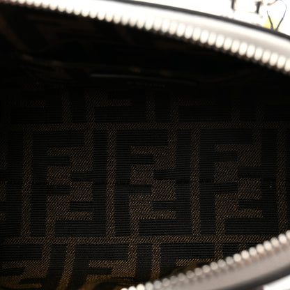 Fendi Rock Millenium Logo Embossed Mini By The Way Top Handle Boston Bag Argento 5 of 10