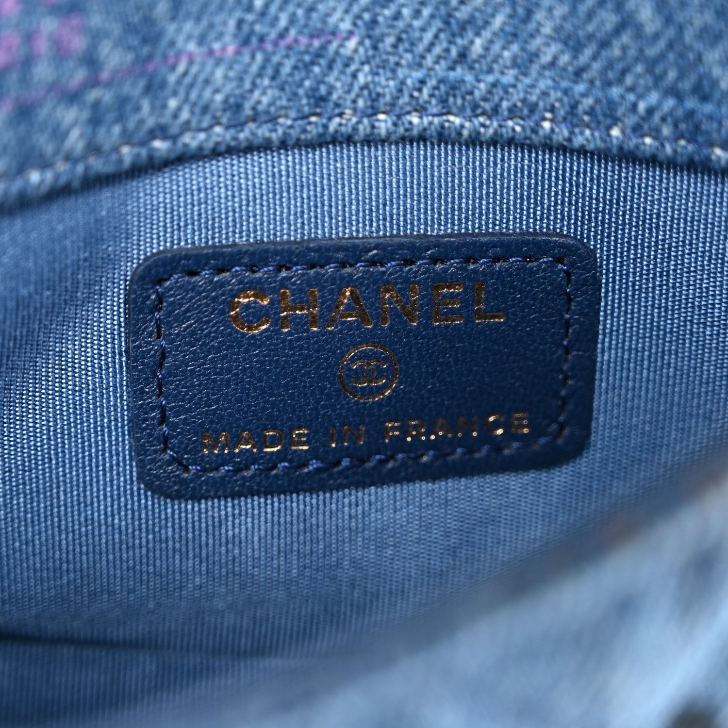 Chanel Denim Quilted Denim Mood Clutch With Chain Blue Multicolor 6 of 11