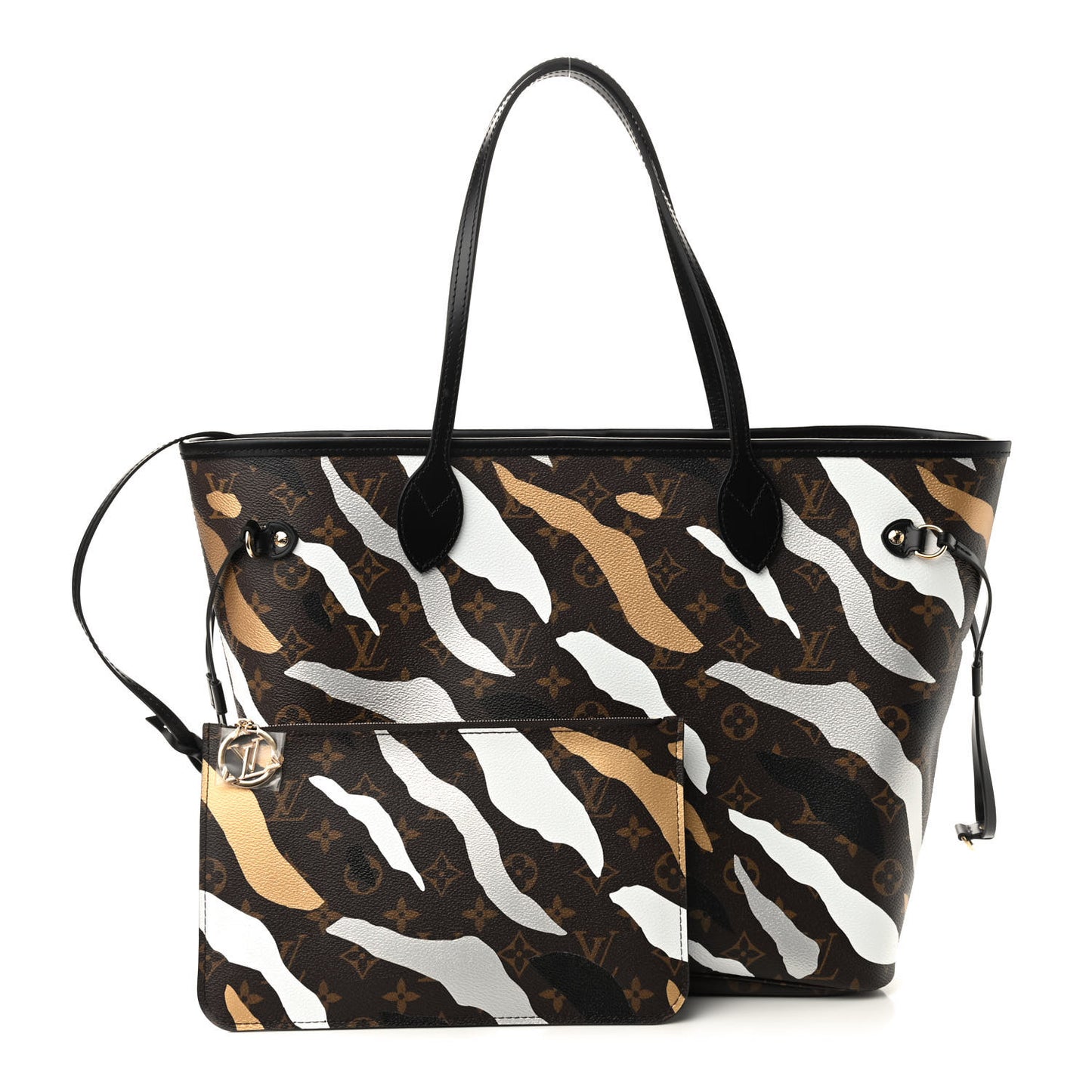 X LOL Monogram Neverfull MM Gold Silver