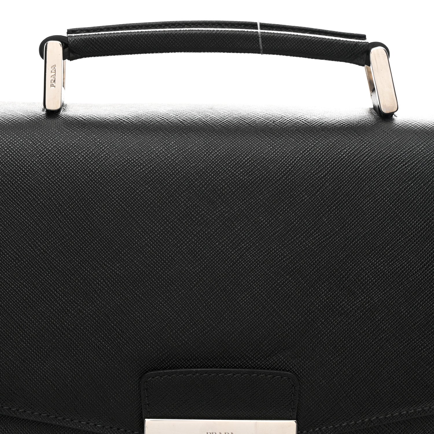 Prada Saffiano Briefcase Black 7 of 11