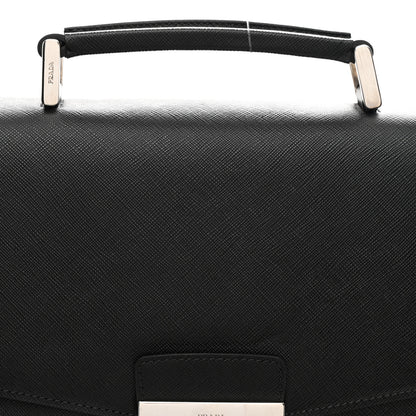 Prada Saffiano Briefcase Black 7 of 11