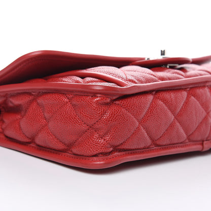 Chanel Caviar Quilted Large French Riviera Flap Red 8 of 10
