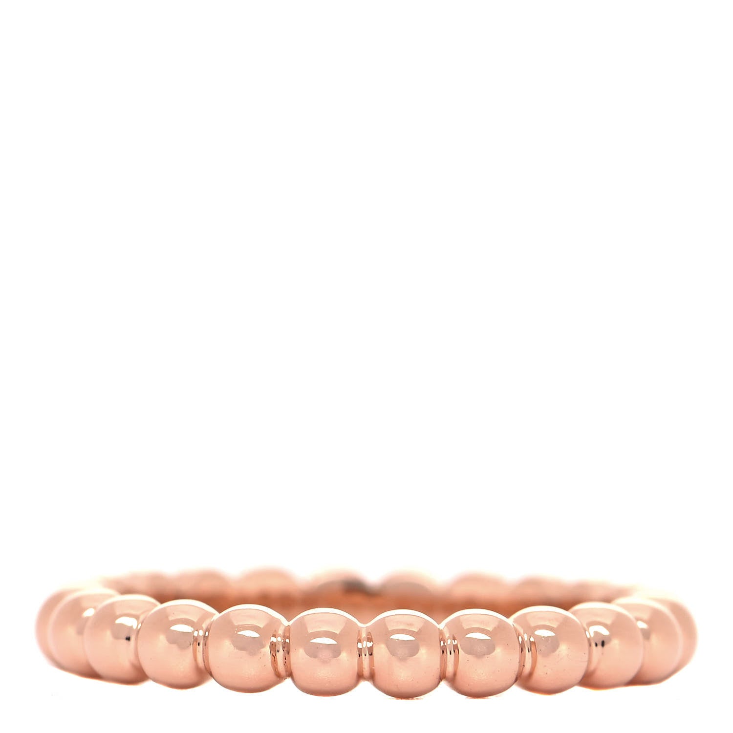 Van Cleef & Arpels 18K Rose Gold Medium Perlee Ring 52 6 3 of 5