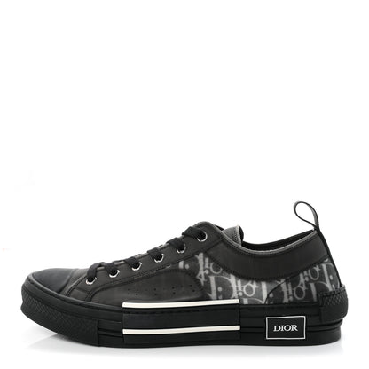 Christian Dior Technical Canvas Oblique Mens B23 Low Top Sneakers 45 Black 1 of 9