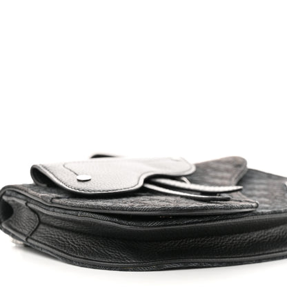 Christian Dior Oblique Saddle Messenger Pouch Black Blue 9 of 10