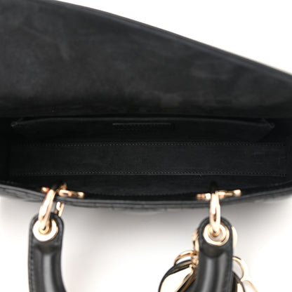 Christian Dior Lambskin Cannage Lady D-Joy Black 5 of 11