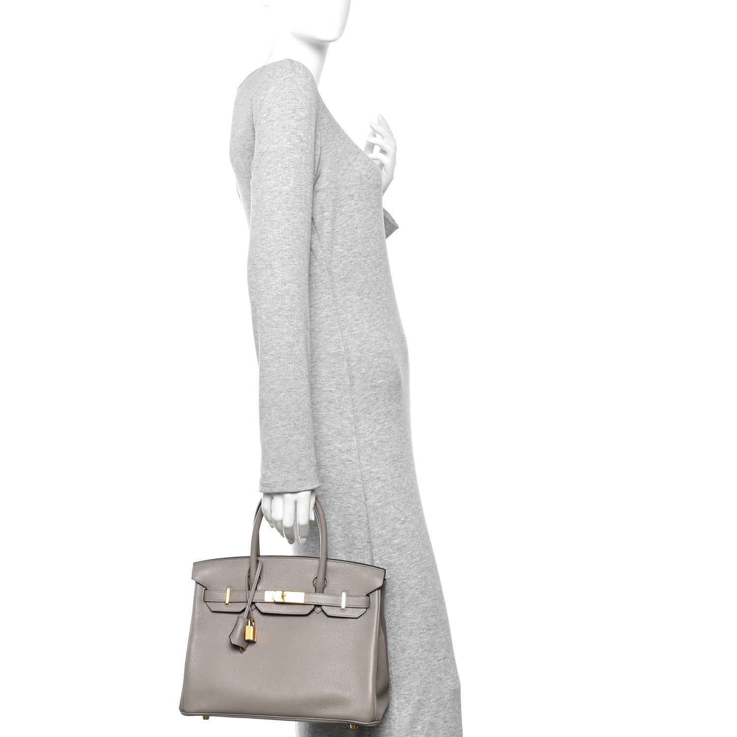Hermes Taurillon Novillo Birkin 30 Gris Asphalte 2 of 11