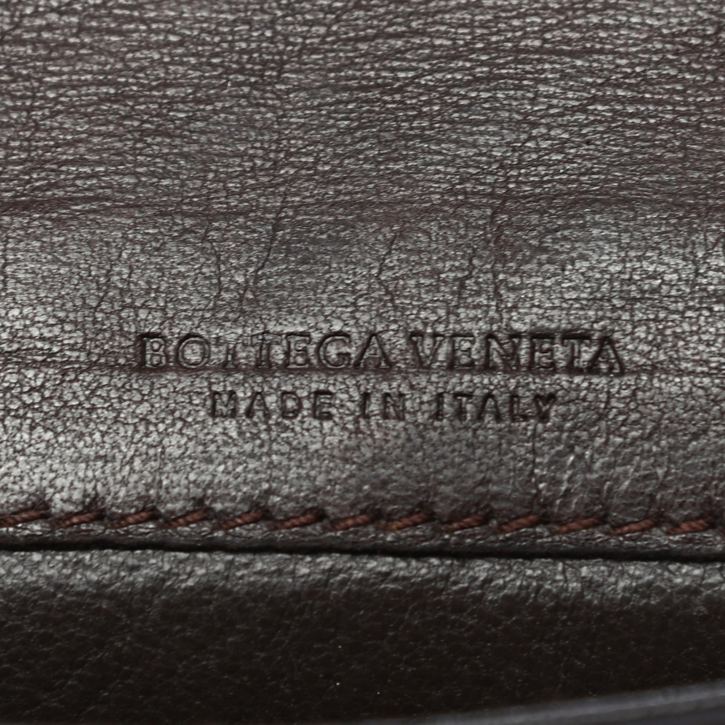 Nappa Intrecciato Card Holder Ebano