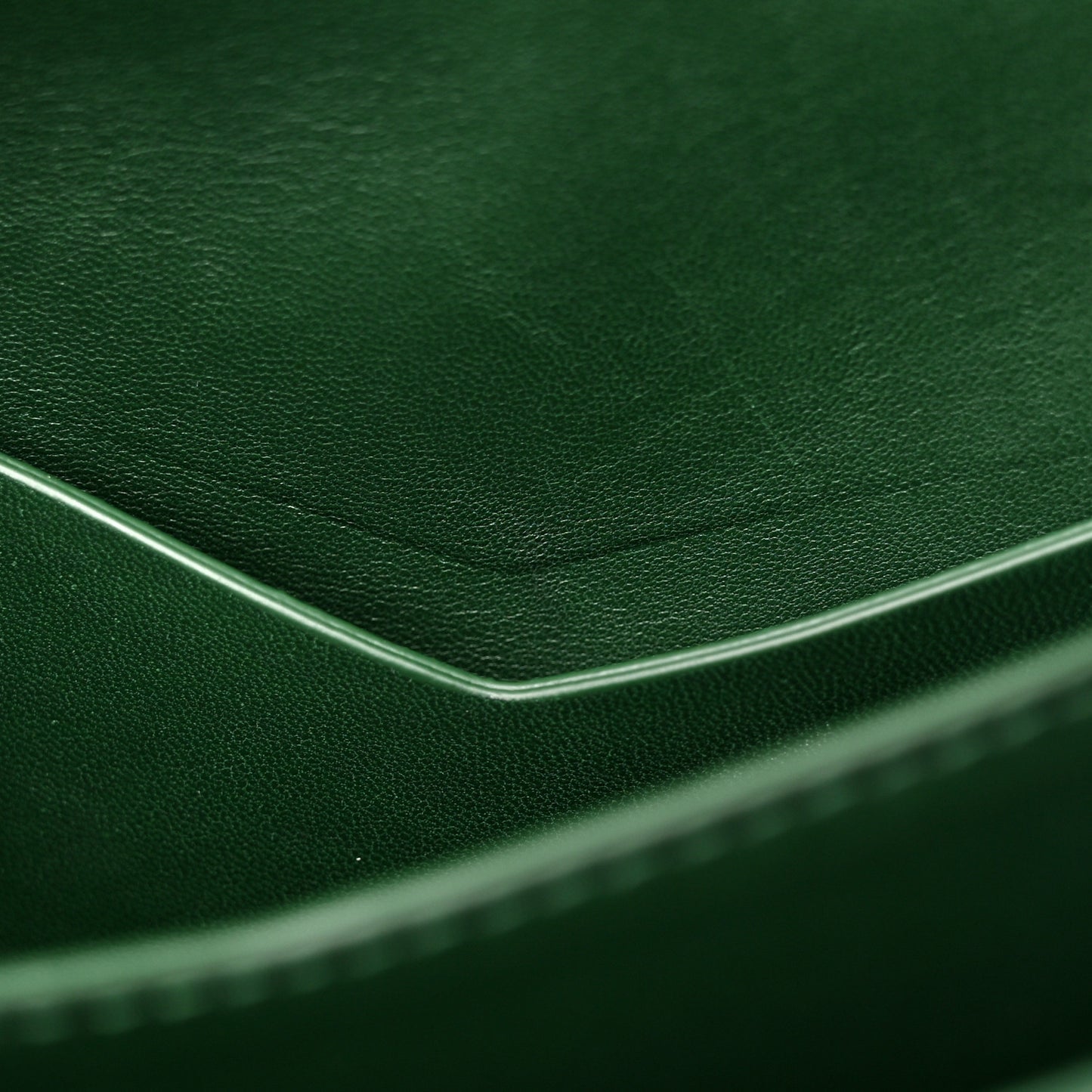 Calfskin Mount Envelope Bag Green