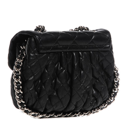 Chanel Washed Lambskin Chain Around Mini Flap Black 3 of 7