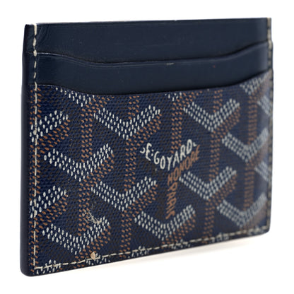 Goyard Goyardine Saint Sulpice Card Holder Navy 3 of 6