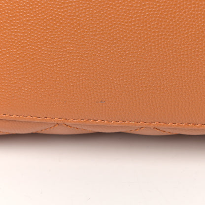 Chanel Caviar Quilted Small Coco Handle Flap Light Brown 6 of 6