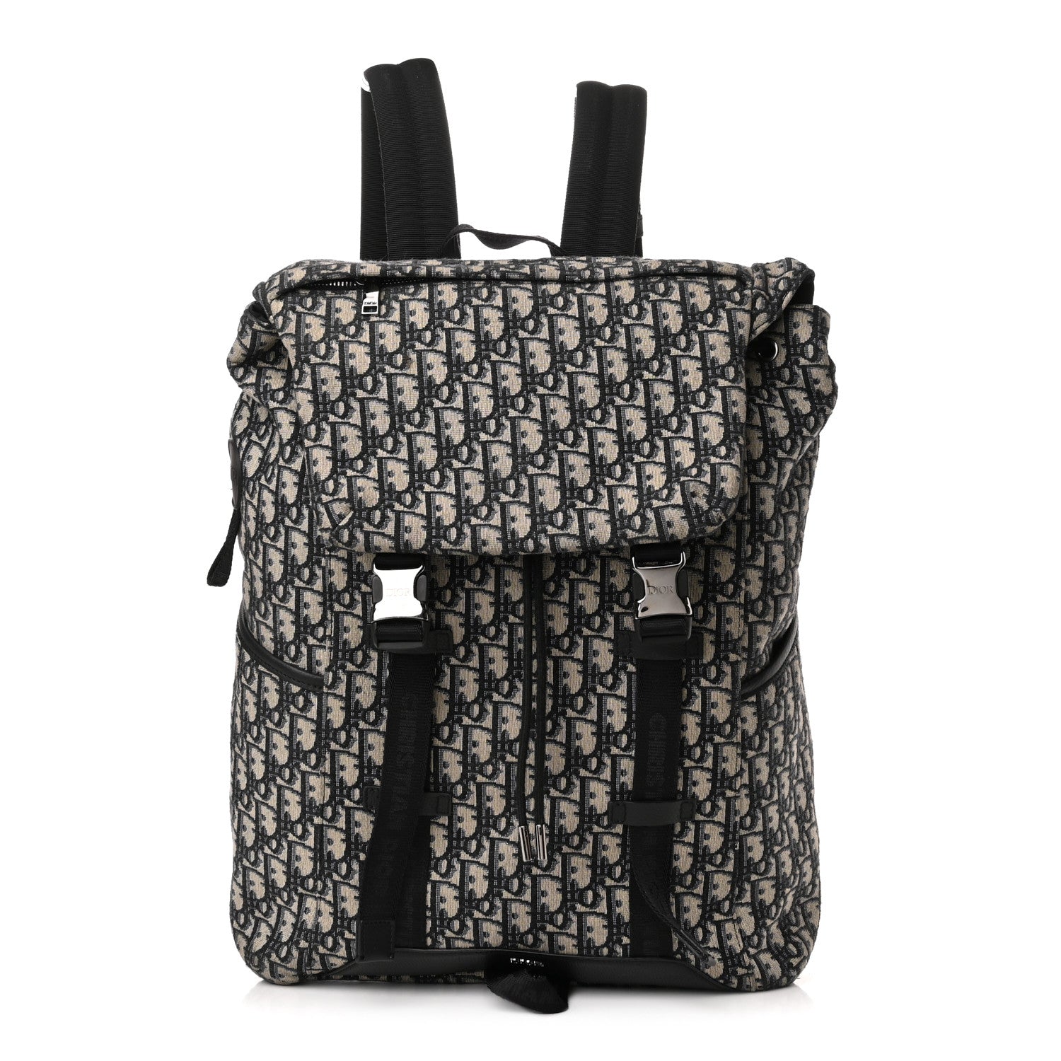 Christian Dior Oblique Explorer Backpack Blue Black 1 of 9