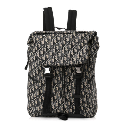 Christian Dior Oblique Explorer Backpack Blue Black 1 of 9