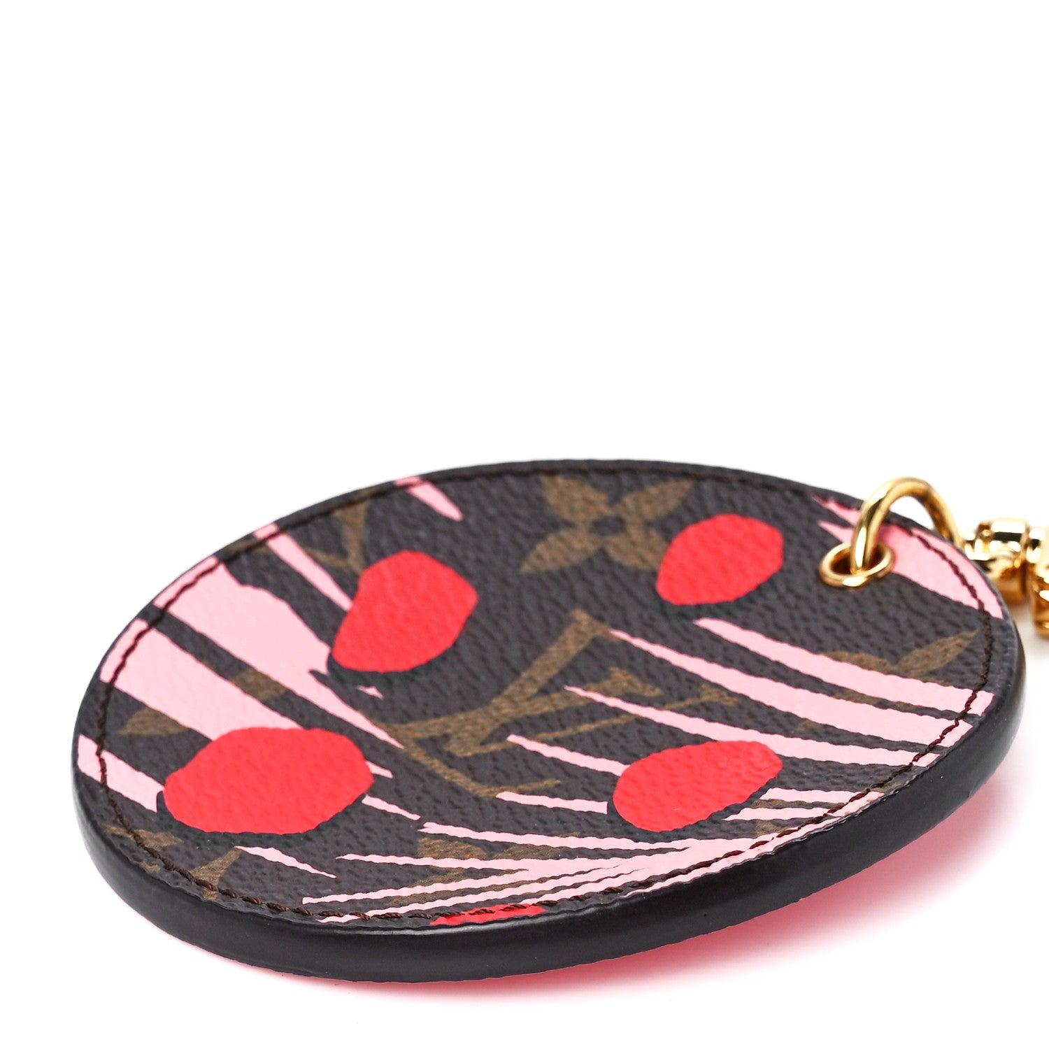 Louis Vuitton Monogram Jungle Dots Bag Charm Key Ring Sugar Pink Poppy 9 of 10