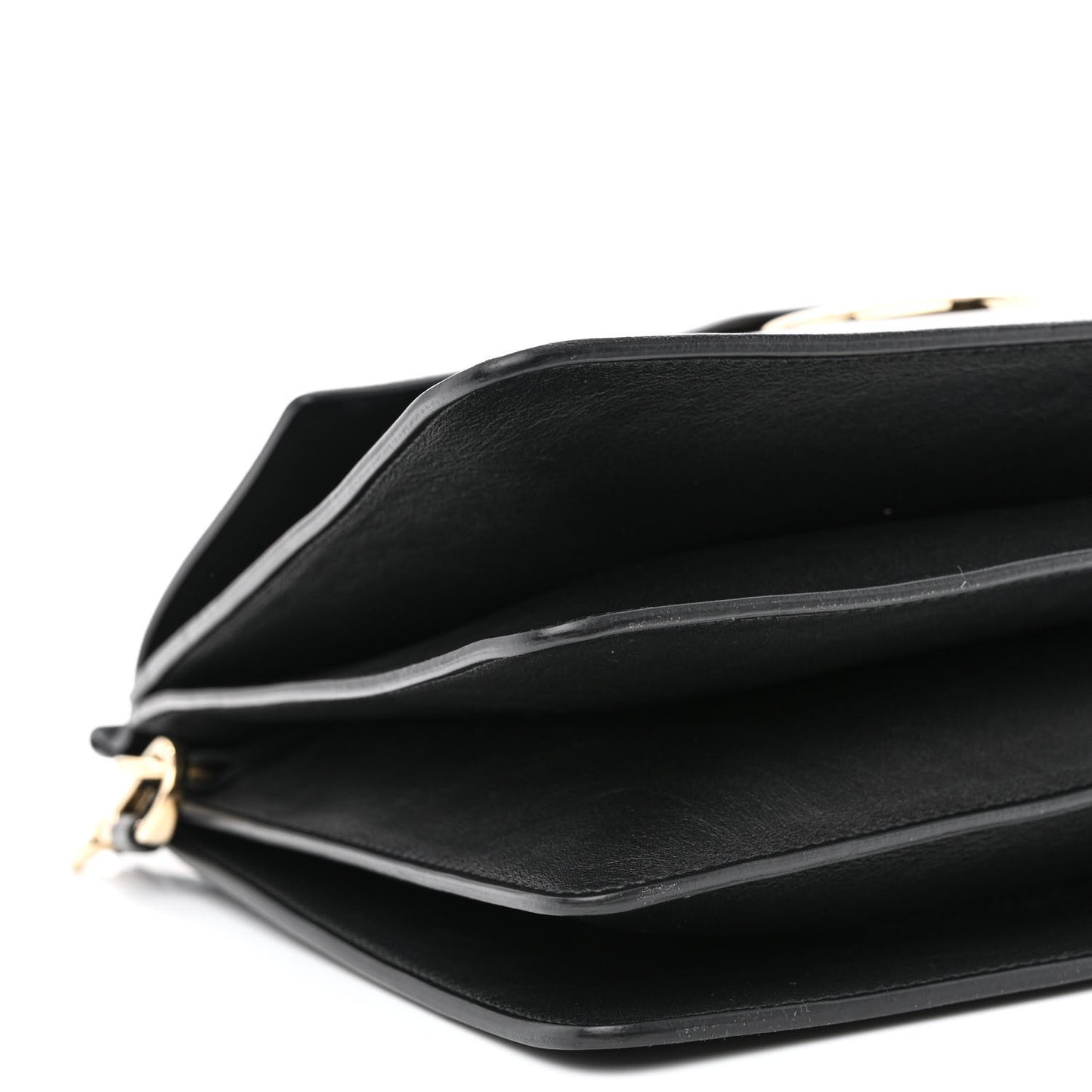 Suede Calfskin Medium Faye Shoulder Bag Black