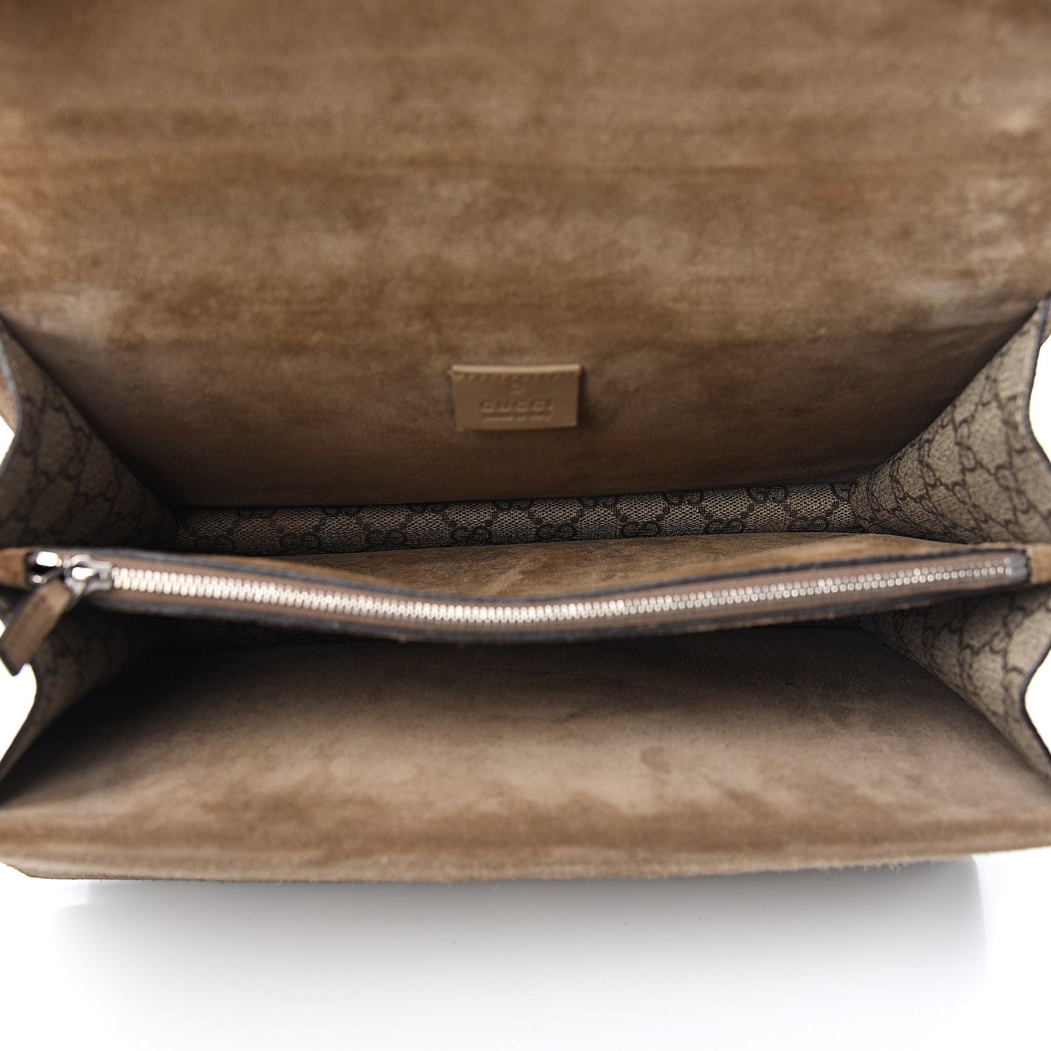 Gucci GG Supreme Monogram Medium Dionysus Shoulder Bag Taupe 4 of 10