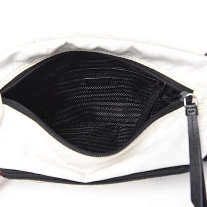 Prada Nylon New Vela Studded Messenger White Fuoco 5 of 18