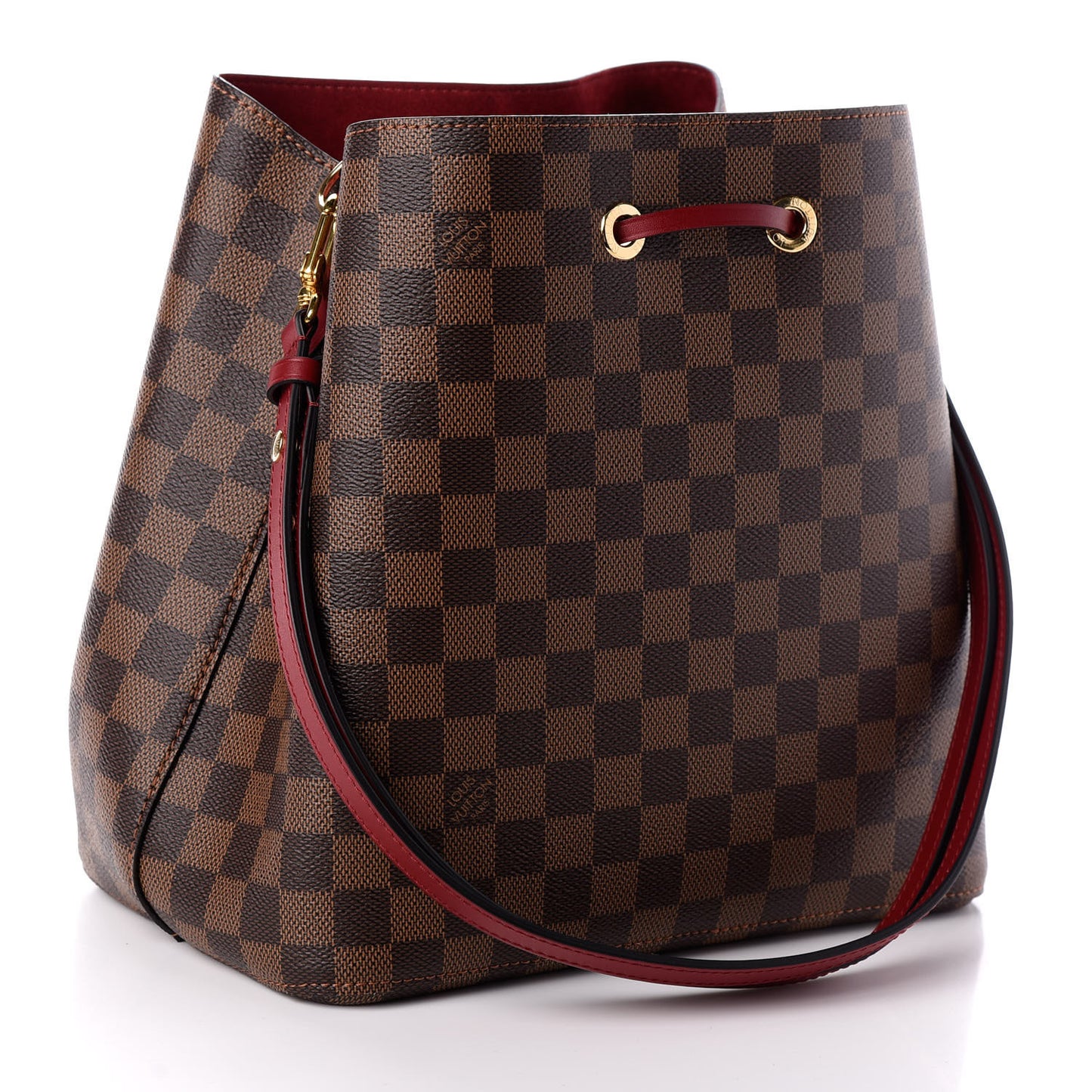 Damier Ebene Neonoe MM Cherry Berry