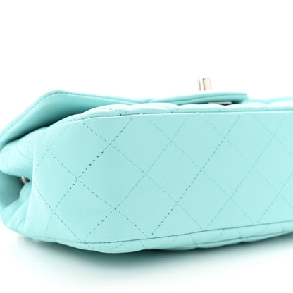 Chanel Lambskin Quilted Mini Rectangular Flap Light Blue 8 of 9