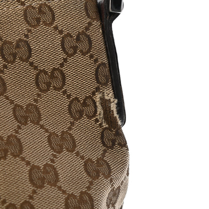 Gucci Monogram Web Medium Flat Messenger Bag Brown 11 of 11