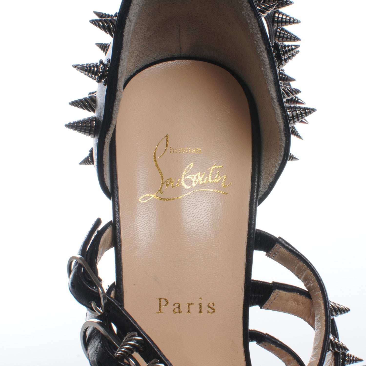 Christian Louboutin Calfskin Botticellita 160 Sandals 40 Black 6 of 6