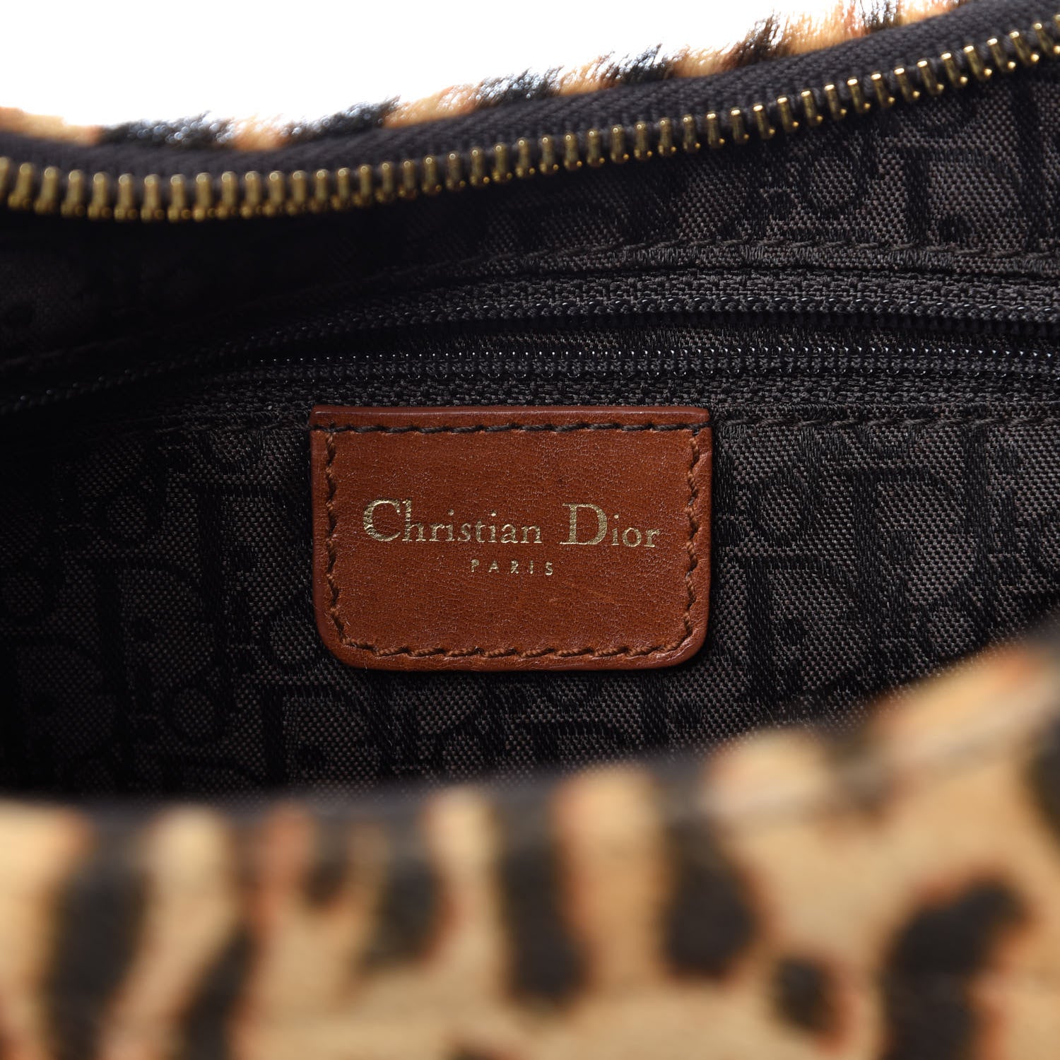 Christian Dior Pony Hair Leopard Print Street Chic Hobo 8 of 10