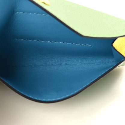 Hermes Epsom Kelly Pocket Belt Chai Vert Criquet Citron Bleu Du Nord 6 of 7