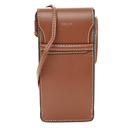 Celine Smooth Calfskin Sunglasses Pouch Tan 1 of 9