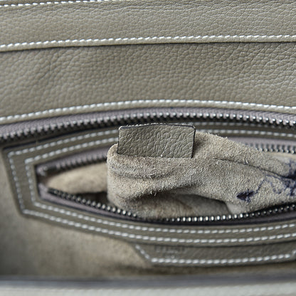 Celine Drummed Calfskin Micro Luggage Souris 7 of 25