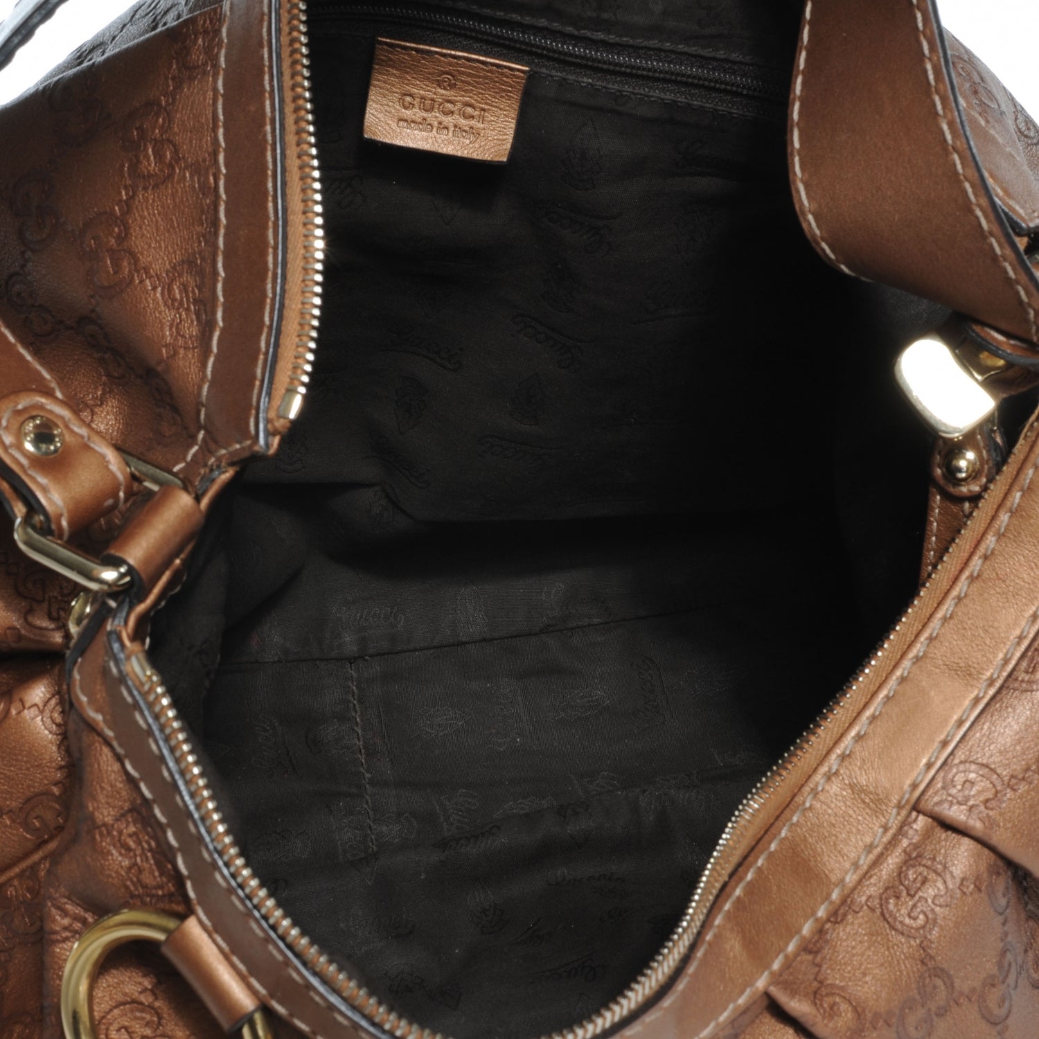 Gucci Guccissima Medium Sukey Hobo Bronze 5 of 7