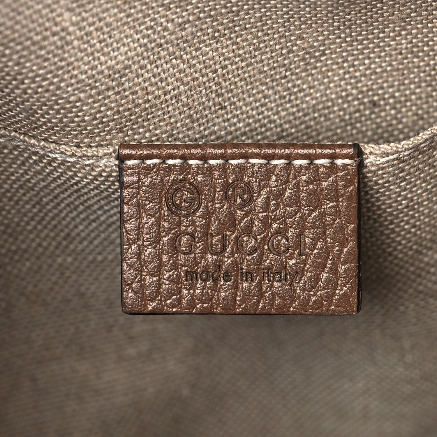 Gucci Monogram Mini Bree Messenger Bag Beige Tabacco 6 of 9