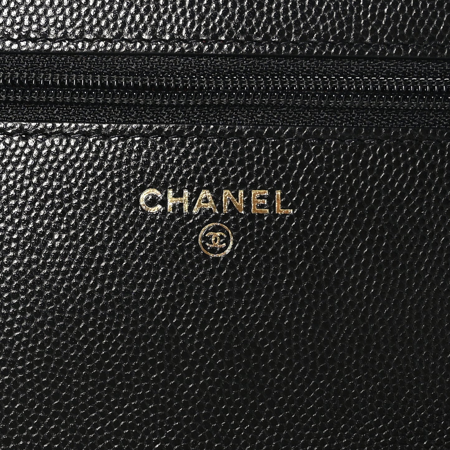 Caviar Quilted Bracelet On Chain Wallet On Chain WOC Black
