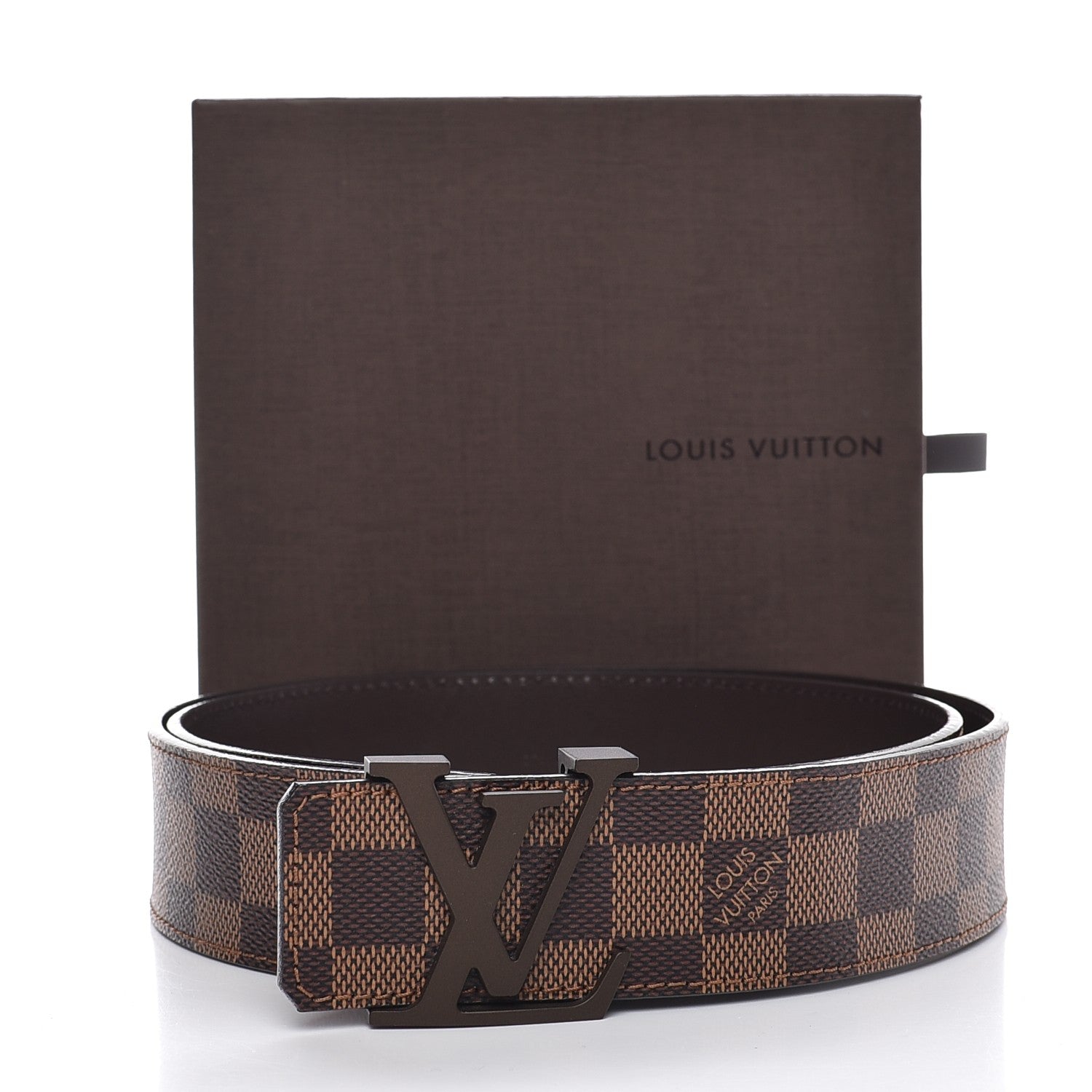 Louis Vuitton Damier Ebene 40mm LV Initiales Belt 90 36 9 of 9