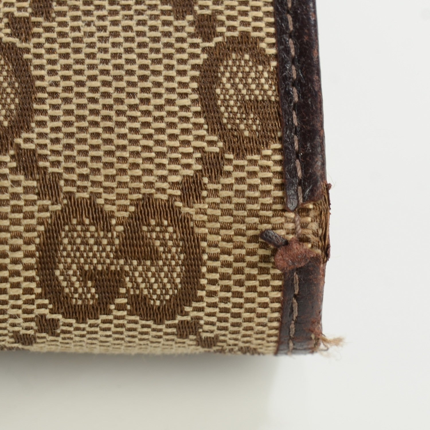 Gucci Monogram Abbey Continental Wallet Dark Brown 7 of 8