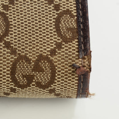 Gucci Monogram Abbey Continental Wallet Dark Brown 7 of 8