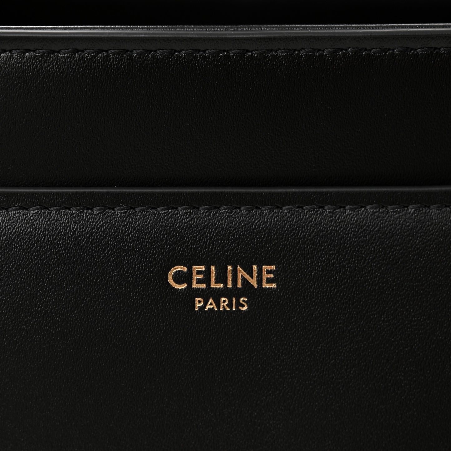 Satinated Calfskin Small 16 Top Handle Bag Black