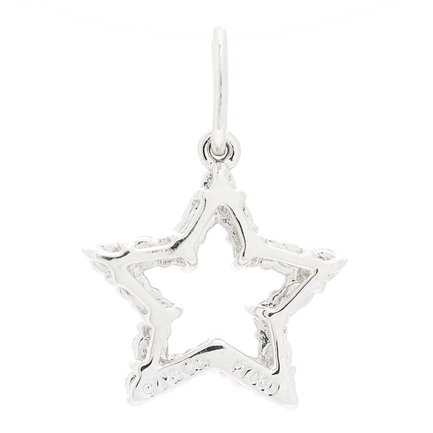 Platinum Diamond Star Charm