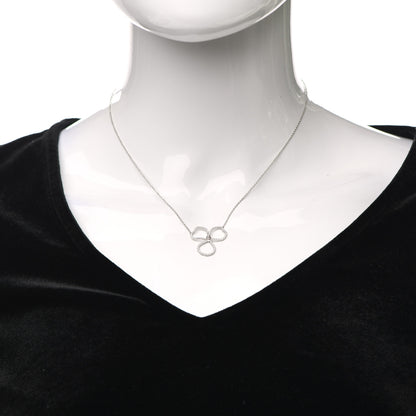 Tiffany Platinum Diamond Large Paper Flowers Pendant Necklace 2 of 6