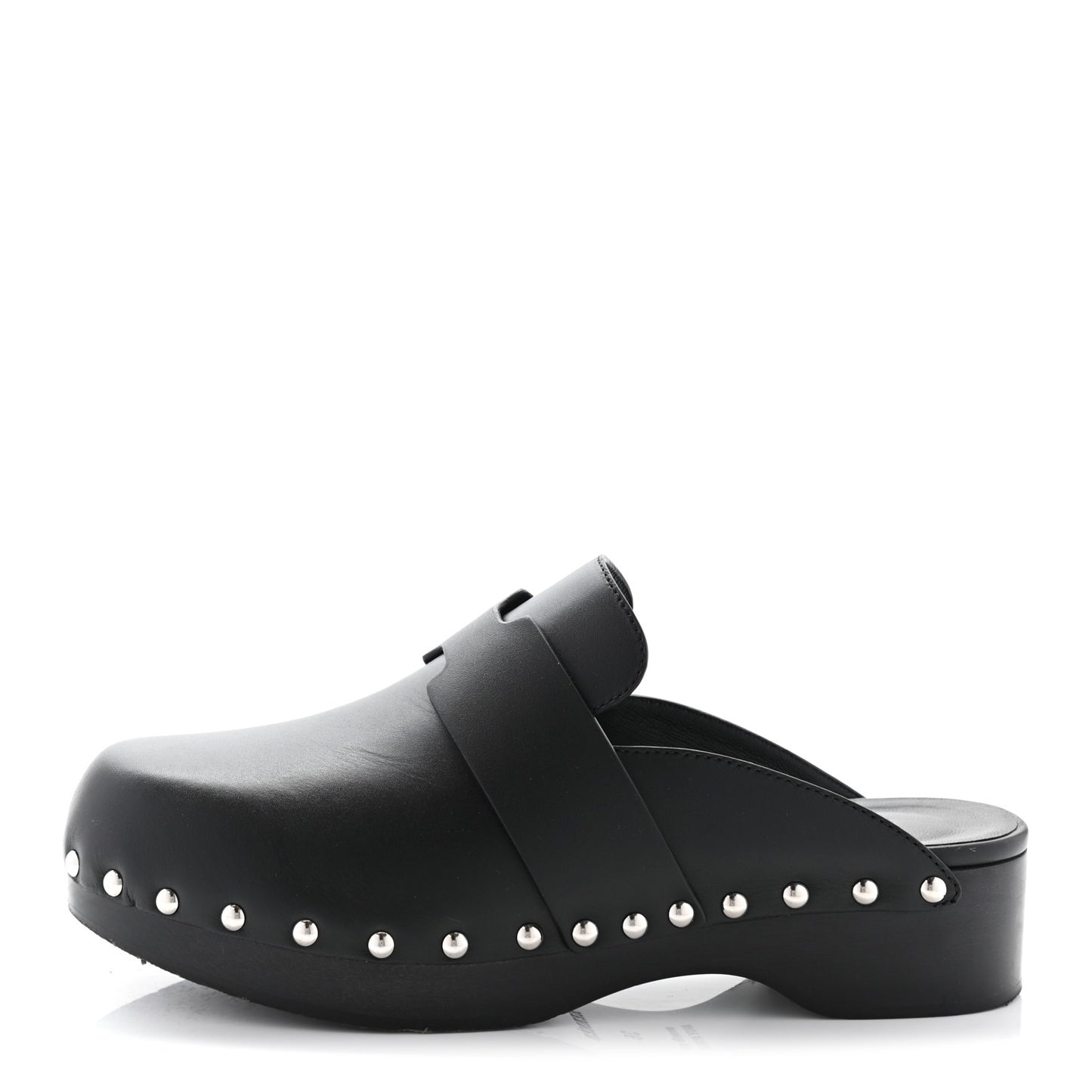 Calfskin Calya Mules 36 Black