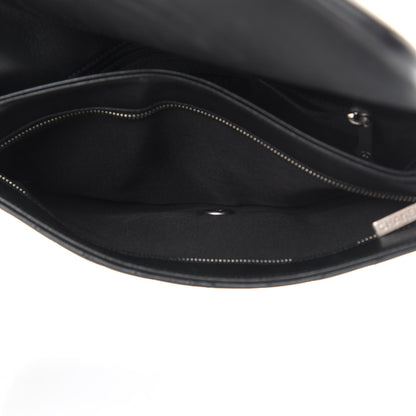 Chanel Lambskin Chevron Quilted Studded Stud Wars Flap Clutch Black 5 of 10