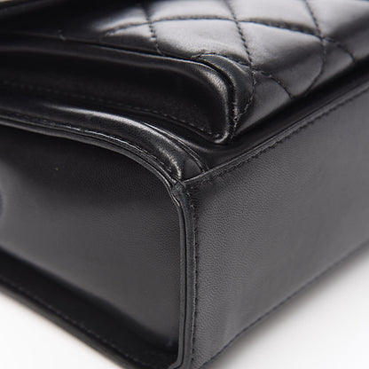 Chanel Lambskin Quilted Large Geometric Flap Black 14 of 17