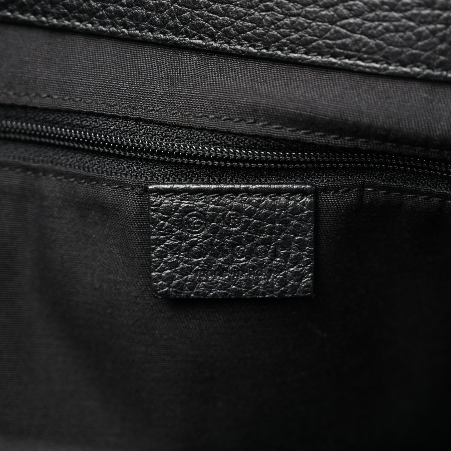 Denim Monogram Large D Ring Tote Black