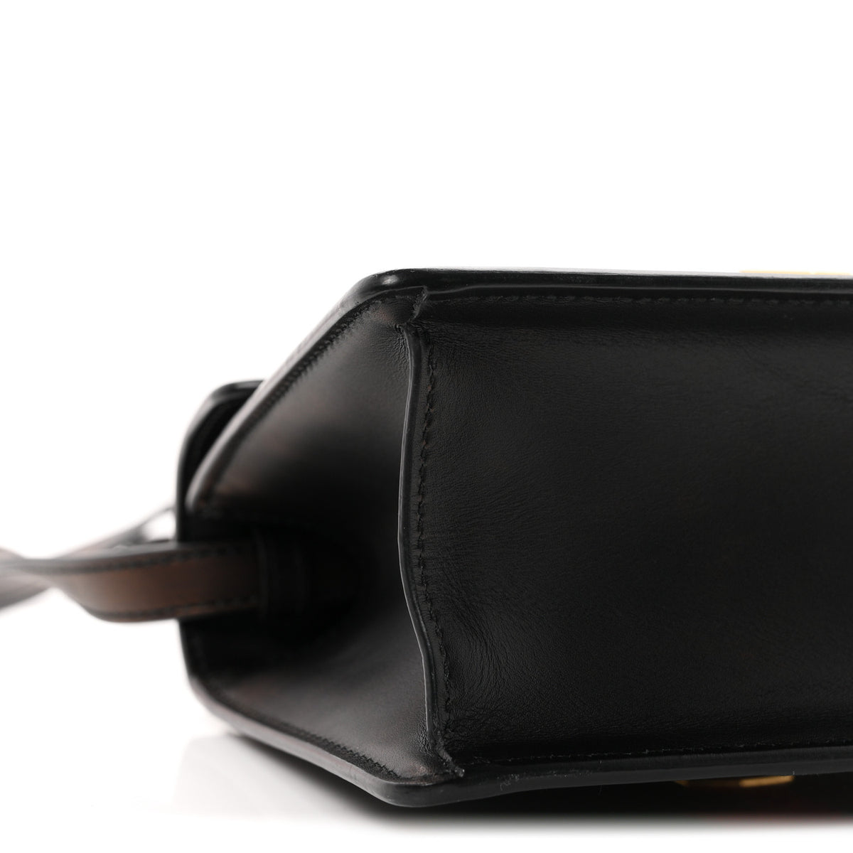 Gucci Calfskin Mini Sylvie Top Handle Bag Black 9 of 10